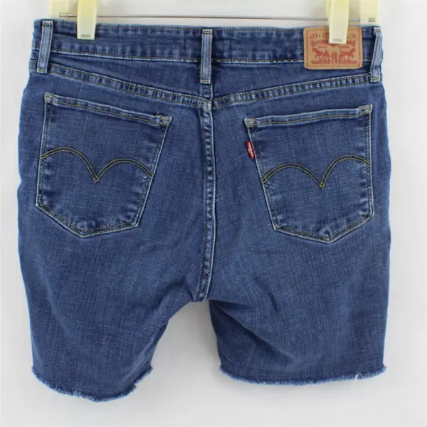 Levi's Medium Wash Denim 711 Skinny Cutoff Shorts Women's Size 29