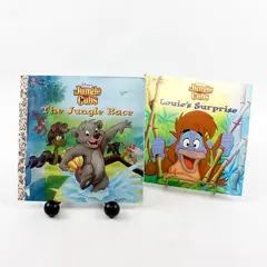 Lot of 2 Golden Books Disney Jungle Cubs Louie's Surprise & The Jungle Race