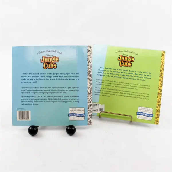 Lot of 2 Golden Books Disney Jungle Cubs Louie's Surprise & The Jungle Race