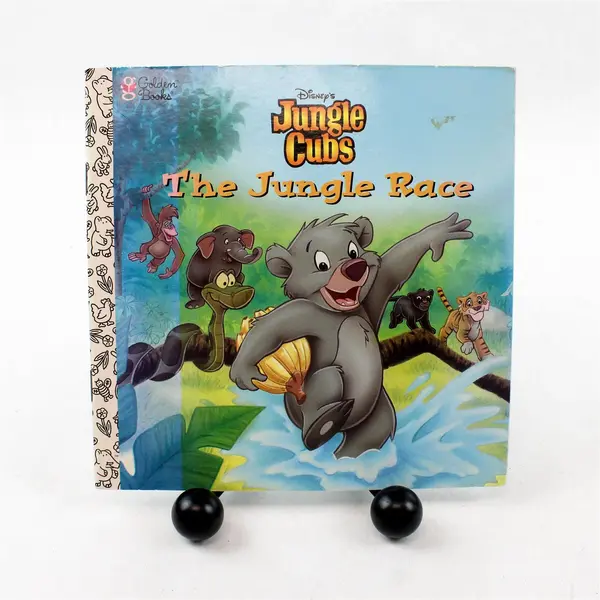 Lot of 2 Golden Books Disney Jungle Cubs Louie's Surprise & The Jungle Race
