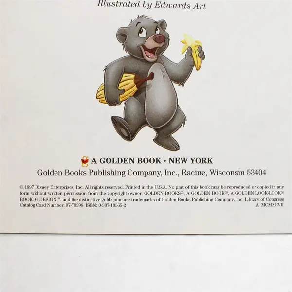 Lot of 2 Golden Books Disney Jungle Cubs Louie's Surprise & The Jungle Race