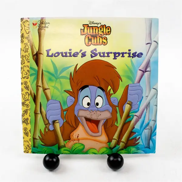Lot of 2 Golden Books Disney Jungle Cubs Louie's Surprise & The Jungle Race