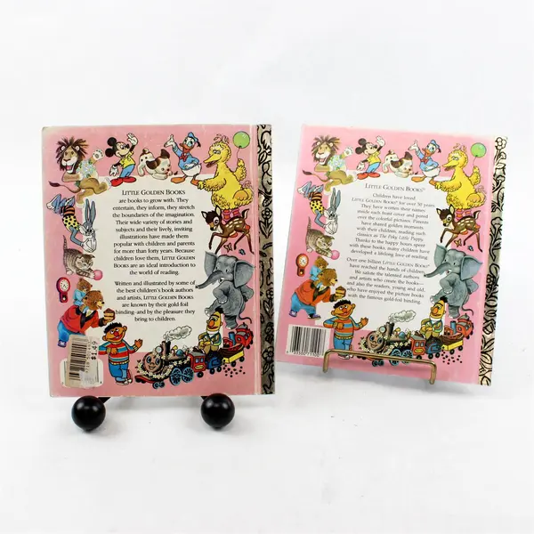 Lot of 2 A Little Golden Books Walt Disney 101 Dalmatians 1991 Aladdin 1992