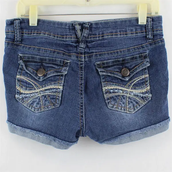 No Boundaries Medium Wash Denim Shorts Juniors' Size 11