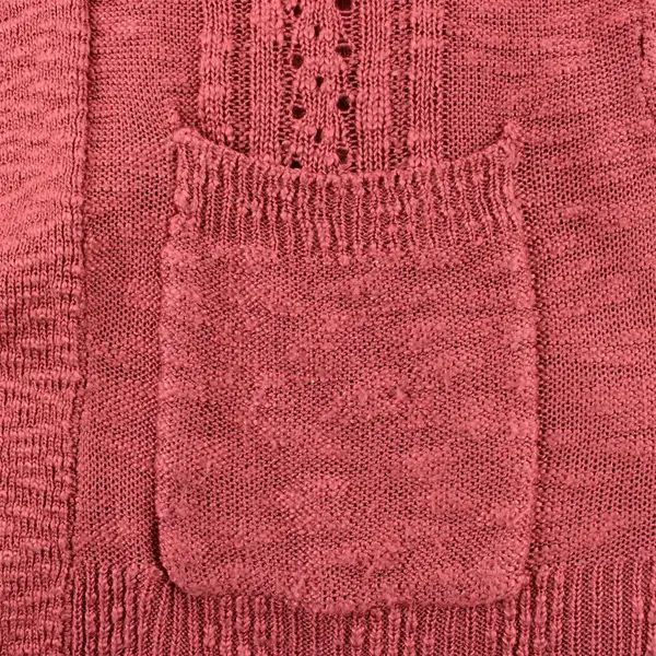 Love Ellie Pink-Red Long-Sleeved Open-Front Knit Cardigan Women's Medium