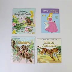 Lot of 4 Kids Paperbacks: Emma Stars, Disney Princess, Golden Snakes/Frogs