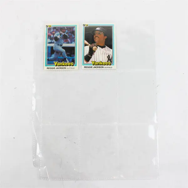 Lot of 2 Donruss 1981 Reggie Jackson  Baseball Cards #228 & #348 Yankees