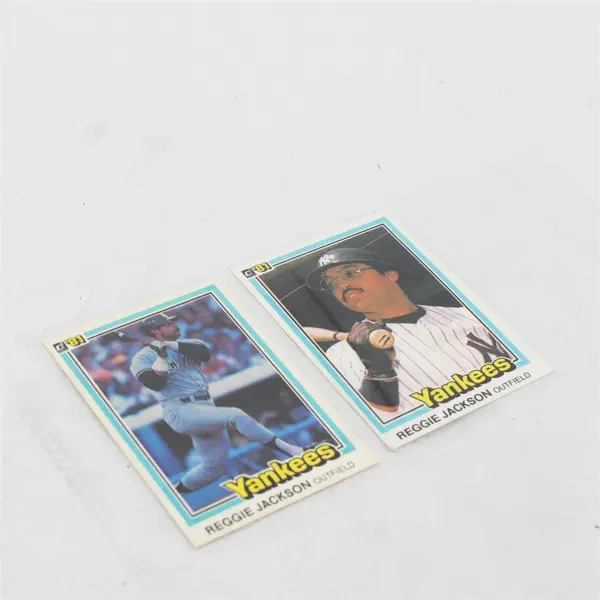 Lot of 2 Donruss 1981 Reggie Jackson  Baseball Cards #228 & #348 Yankees