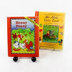 Lot of 2 Children's Hardcover Books Henny Penny & Mr. Mole Gets Lost