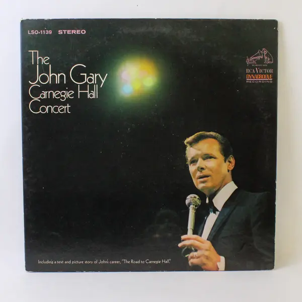 John Gary Carnegie Hall Concert RCA Victor LSO-1139 12" Vinyl LP