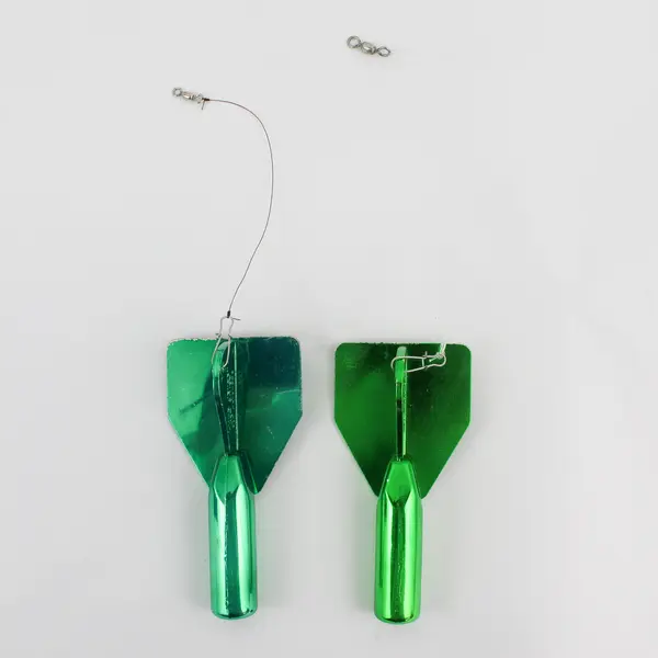 Lot of 2 Luhr Jensen Jet Diver Metallic Green Lures 6"