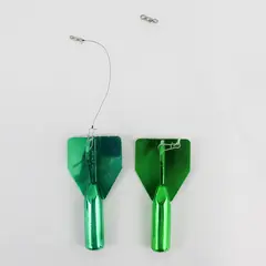 Lot of 2 Luhr Jensen Jet Diver Metallic Green Lures 6"
