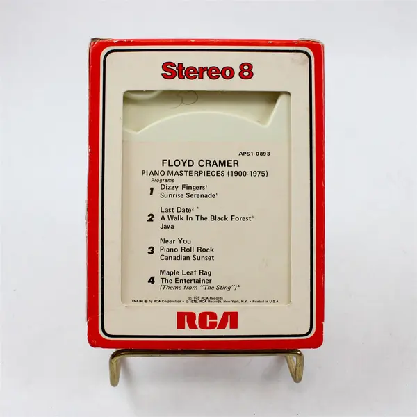 RCA 8-Track Tape Floyd Cramer Piano Masterpieces 1900-1975