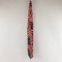 Vintage Beans McGee American Flag Cotton Necktie 56"