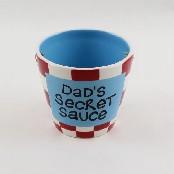 Our Name Is Mud Dad's Secret Sauce Barbecue Bucket Condiment Dish
