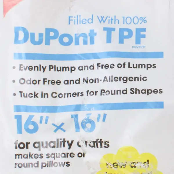 Lot Of 2 Wonder Form Jo-Ann Fabrics 16" x 16" Crafting Pillow 100% DuPont TPF