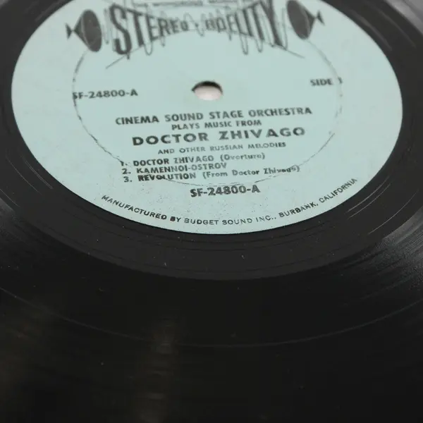 Sound Track Music From Doctor Zhivago 12" Vinyl Record
