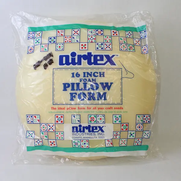 Airtex Industries 16" Diameter Round Foam Pillow Form Insert 100% Polyurethane