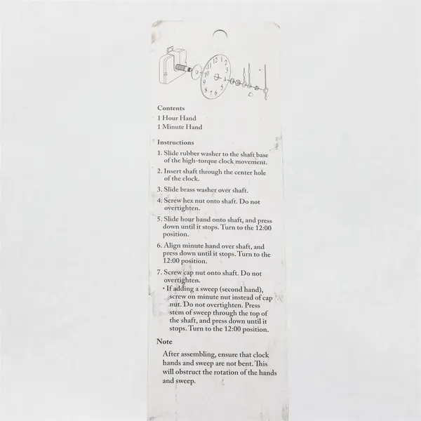 The Clock Shoppe 2pc Minute & Hour Hands Replacement for 18-22" Clocks