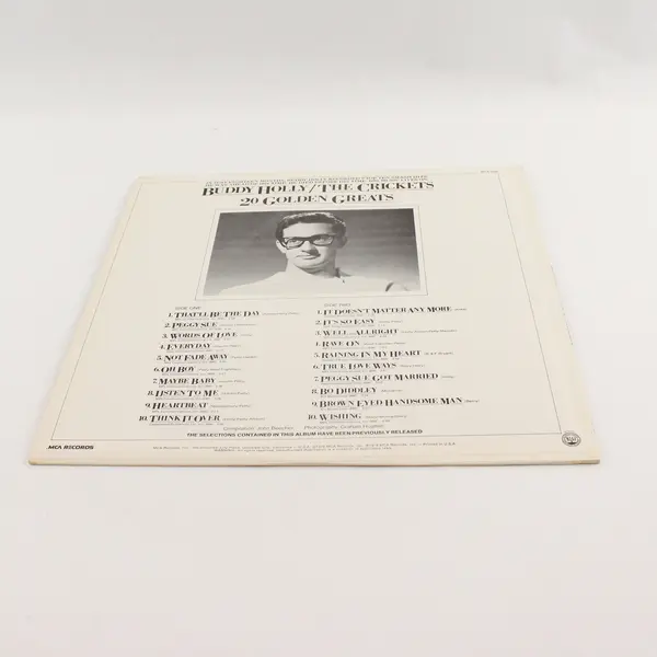 Buddy Holly Lives 20 Golden Greats  12"Vinyl Record 