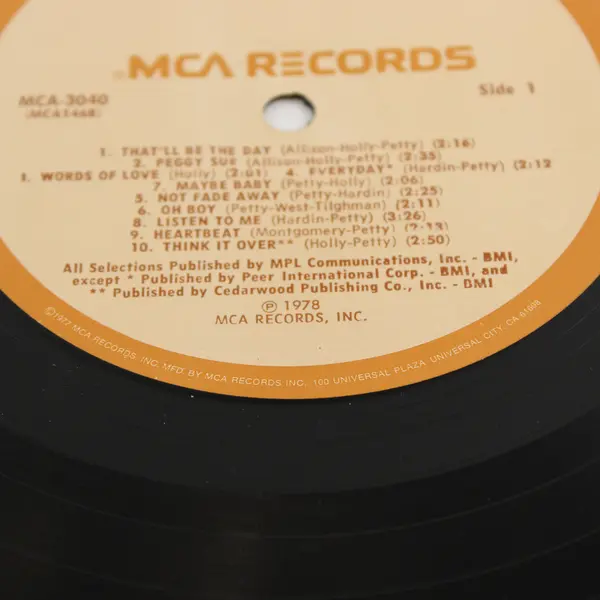 Buddy Holly Lives 20 Golden Greats  12"Vinyl Record 