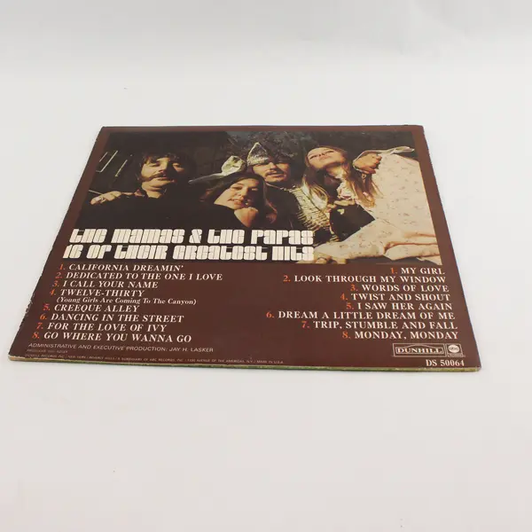 The Mamas and The Papas 16 of Their Greatest Hits 12" Vinyl Record