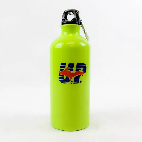 Yooper Shirts Inc Green Aluminum Water Bottle 24oz Cycling Bottle