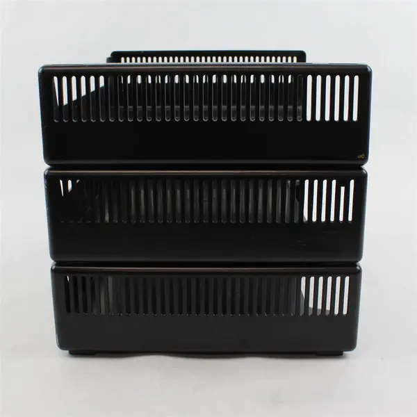 Set of 3 Stacking Desktop File Tray Organizers Black