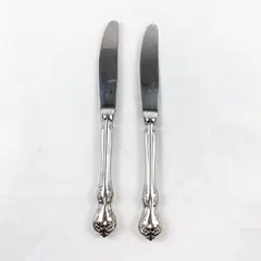Lot of 2 Towle Westchester Stainless Steel Modern Hollow Knives 8 7/8 in 