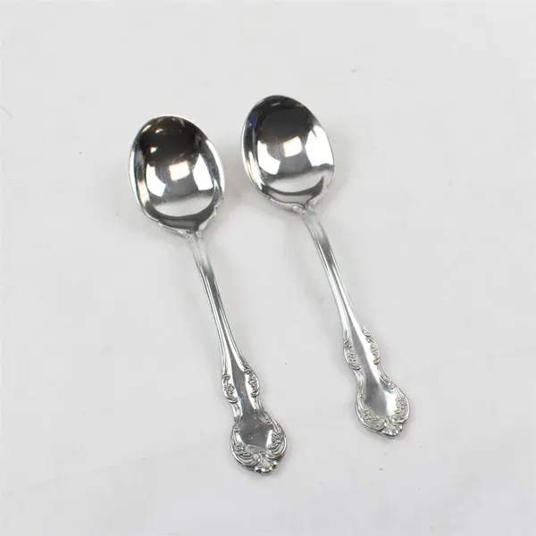 Lot of 2 Towle Westchester Stainless Steel Sugar Spoons 6.25"