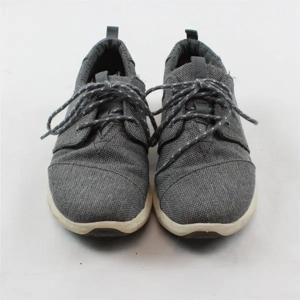 TOMS Solid Dark Gray Color Del Rey Lace-Up Sneaker Shoes Womens Size 6