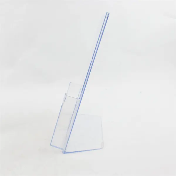 Lot of 2 Clear Acrylic Brochure Holders Flawed