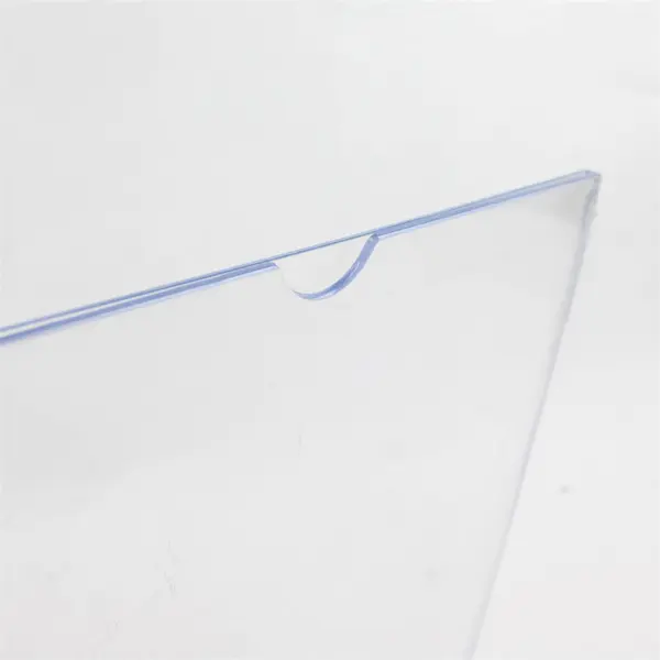 Lot of 2 Clear Acrylic Brochure Holders Flawed