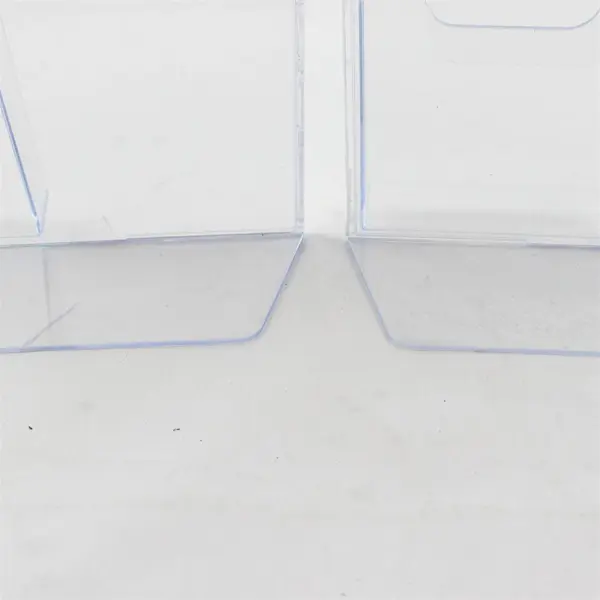 Lot of 2 Clear Acrylic Brochure Holders Flawed
