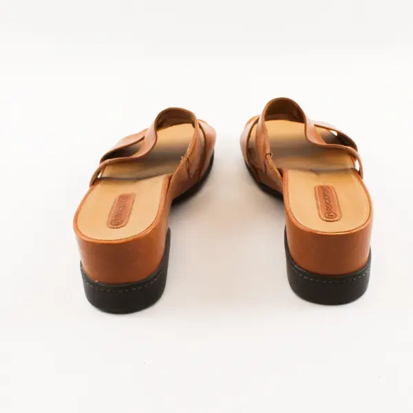 Rockport Tan Leather Wedge Sandals Women's US Size 9.5W