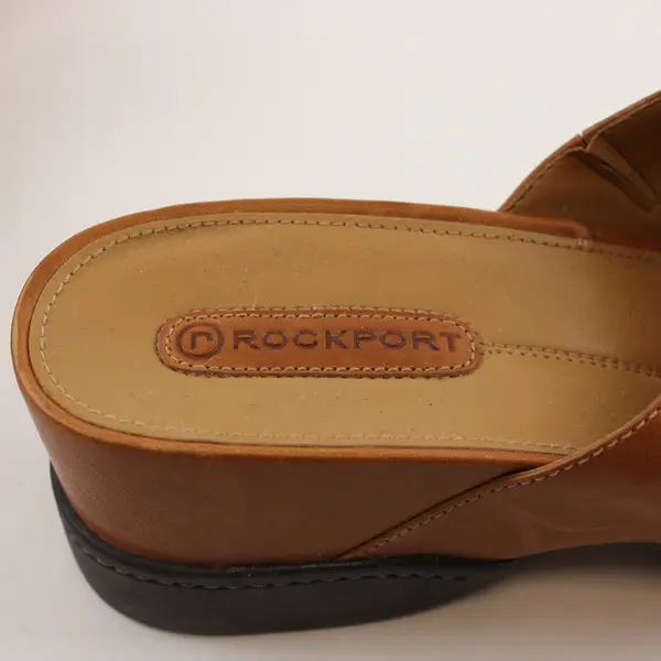 Rockport Tan Leather Wedge Sandals Women's US Size 9.5W