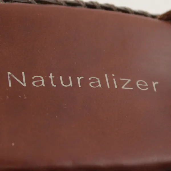 Naturalizer Brown Leather Wedge Sandals Women's US Size 9.5M