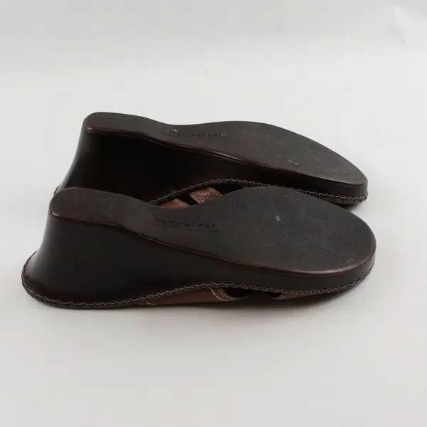 Naturalizer Brown Leather Wedge Sandals Women's US Size 9.5M
