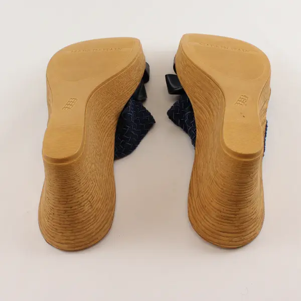 Italiana by Italian Shoemakers Blue Strap Wedge Sandals Women's US Size 11M