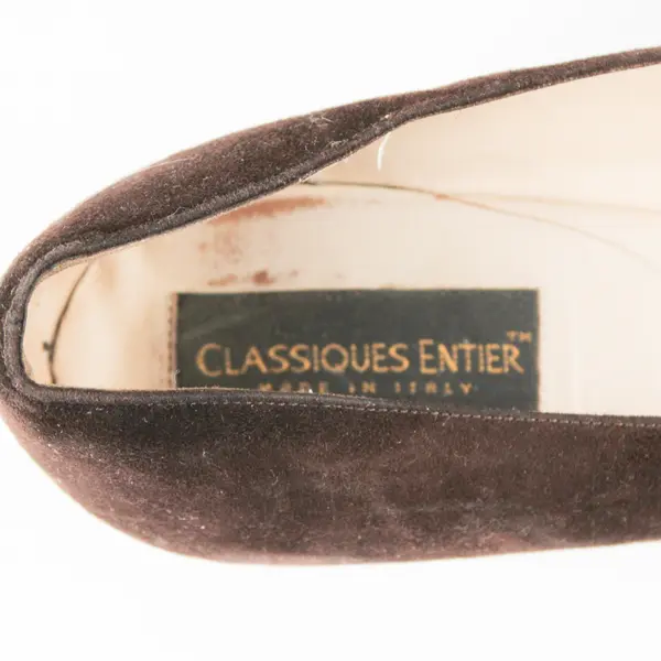 Classiques Entier Brown Suede Square Toe Block Heels Women's US Size 10
