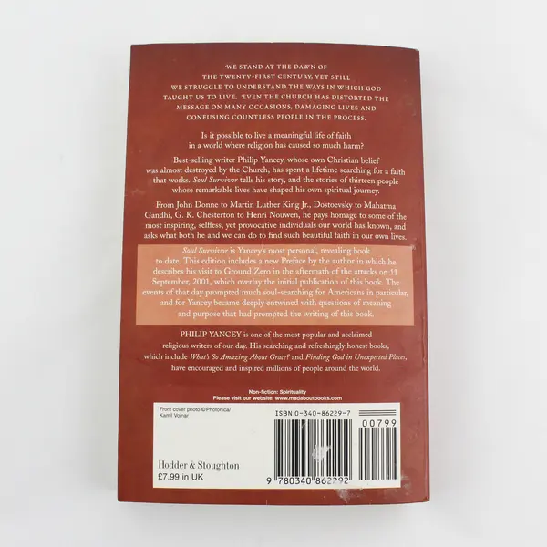 Soul Survivor How My Faith Survived The Church Philip Yancey 2003 Paperback Good