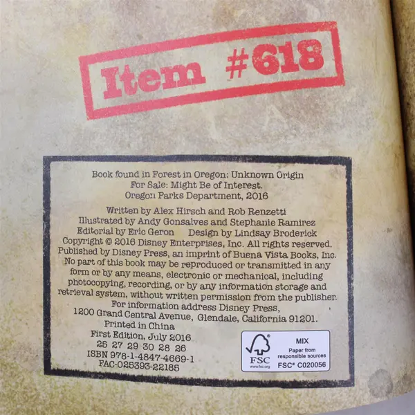 Gravity Falls Journal 3 by Alex Hirsch Rob Renzetti 1st Edition HC DJ 2016