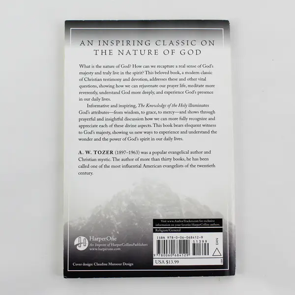 Knowledge of the Holy A W Tozer Paperback HarperOne