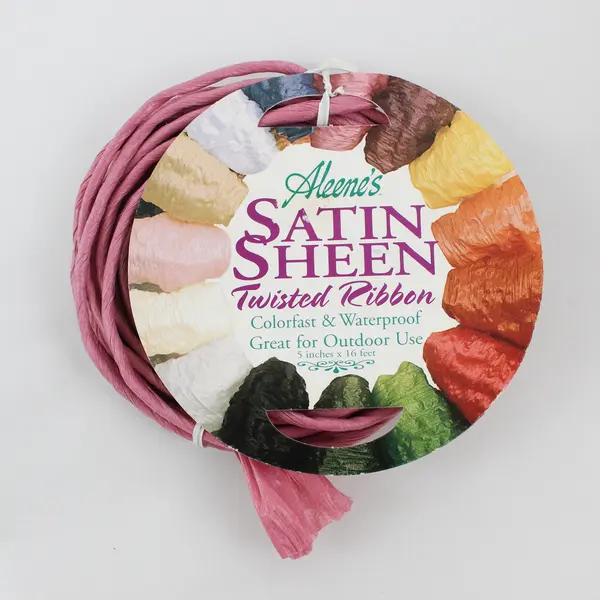 Lot of 3 Aleene’s Satin Sheen Twisted Ribbon Roll of Vinyl Film, 50 yds. New