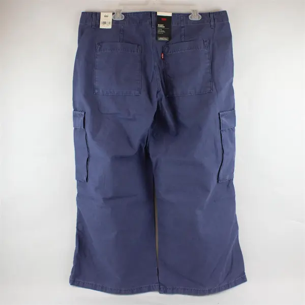 Levi's Men's 34x28 Blue Baggy Cargos 100% Cotton Cargo Pants New