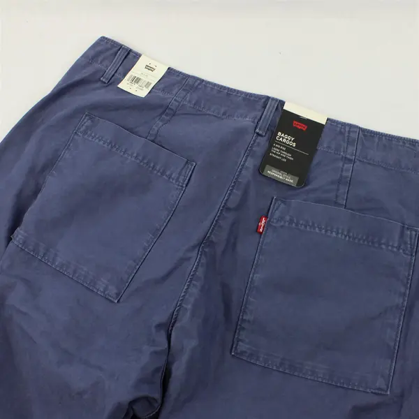Levi's Men's 34x28 Blue Baggy Cargos 100% Cotton Cargo Pants New