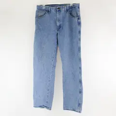 Vintage Rustler Jeans Men's 34x32 Medium Wash Faded Straight Leg Denim Jeans