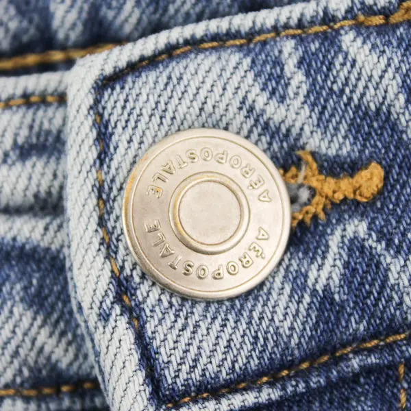 Aeropostale Women's 2R Light Wash Mid-Rise Flare Utility Denim Cargo Style Jeans
