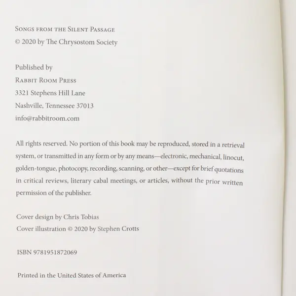 Songs from the Silent Passage: Essays on the Works of Walter Wangerin, Jr.