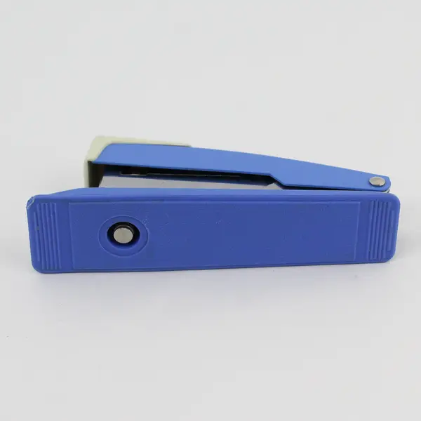 Vintage MCM Buffalo Stapler Art Deco Blue Beige Mid Century Desk Accessory